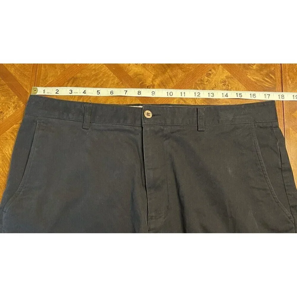 Havana Jacks Cafe Men's Shorts Black Flat Front Tropical Breezewear Size 36